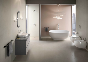 RAK-CLOUD - Oval ceramic bathtub by RAK Ceramics - view 3